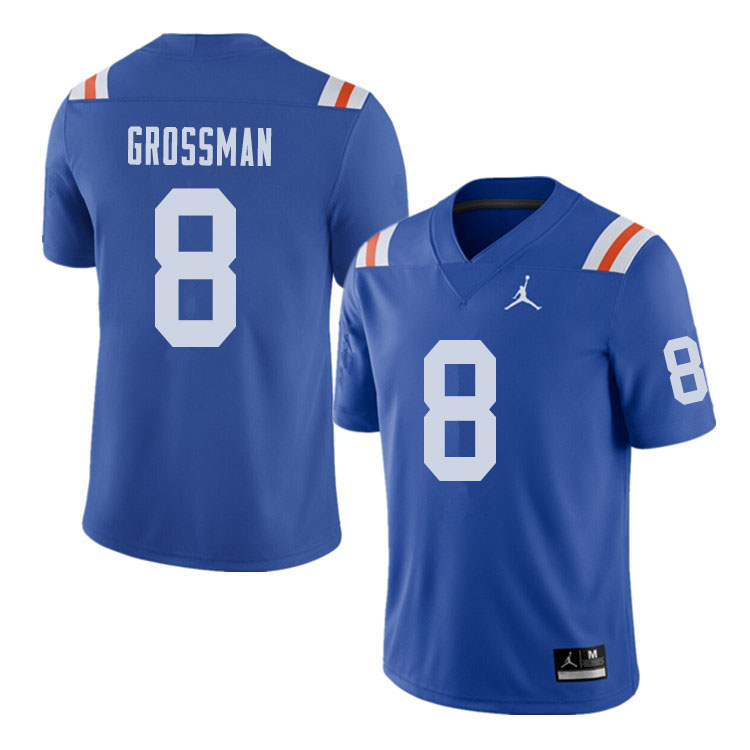 Jordan Brand Men #8 Rex Grossman Florida Gators Throwback Alternate College Football Jerseys Sale-Ro
